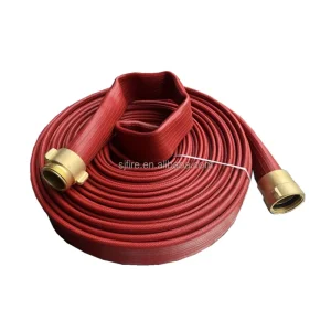 Customization Colorful Rubber Coat Fire Hose Fabric Water Hose Reel Fire Fighting Hose