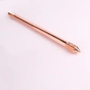 Customized Copper Bonded Steel Ground Rod with Flat or Pointed Head for Lightning Protection Earth Rod
