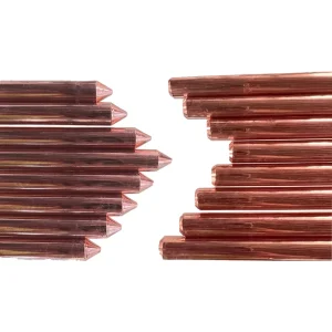 Customized Dimension 5/8″ 3/4″ Copper Clad Steel Ground Rod for Lightning Protection Earthing System