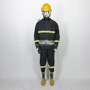Customized Firefighter Structural Firefighting Suit 100% Cotton Breathable Fabric Lining ATPV 10 25cal cm