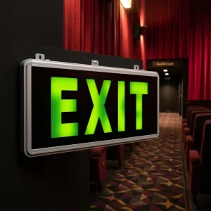 Customized Industrial Aluminium Fire Safety Exit LED Emergency Lighting Hanging Sign Lights