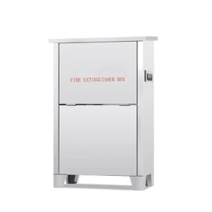 Customized Iron Sheet Fire Extinguisher Boxes Double flip Cover Stand Legs Customizable Size Firefighting Equipment Accessory