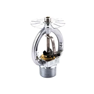 Customized Size Silver Vertical Malleable Cast Iron Fire Water Sprinkler Nozzle Firefighting Equipment Accessory
