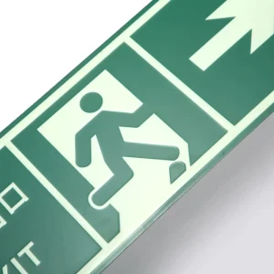 Customized Traffic Sign Board Solar Self-Adhesive Durable Environmentally Friendly Glow Dark Evacuation Exit Signs 12