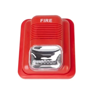 DC 12 24V Fire Alarm Horn LED Flashing Light Siren Fire Sound Light Alarm Strobe Siren Fire Alarm Bell Siren Flash Safety System