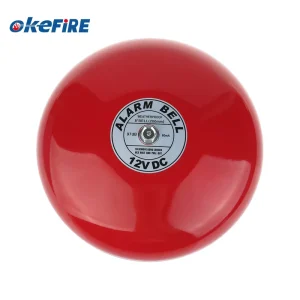 DC 12V Electric Aluminum Fire Alarm 8 Inch Bell OK 8B Wall Mounted 97dB