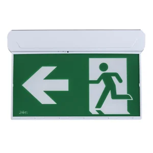 DE 809M Emergency Exit Sign Emergency Lighting Standard 3W LED Dual Legend Design