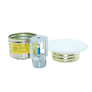 DN20 Q5 K115 141℃ with White Cover Plate Brass Chrome Automatic Concealed Fire Sprinkler Head