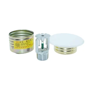 DN20 Q5 K115 93℃ with White Cover Plate Brass Chrome Automatic Concealed Fire Sprinkler Head