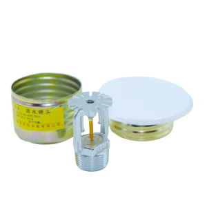 DN20Q3 Degree with White Cover Plate Brass Chrome Finish Flush Mount Sprinkler K115 57 ℃ Automatic Concealed Fire Sprinkler Head