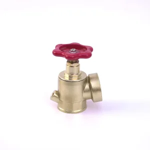 DN40 Brass Right Angle Fire Valve Durable Fire Hydrant Valve Easy Installation Fire Protection Equipment for Class A B Fires