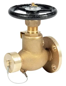 DN50/DN65 BS5041 2.5 2inch Inlet Fire Hose Angle Valve Brass Indoor Fire Hydrant (Landing Dry Riser Deck) Valve Flange Type