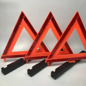 DOT 43cm Reflective Folding Warning Triangle Plastic Material Emergency Roadside Safety Sign for Cars