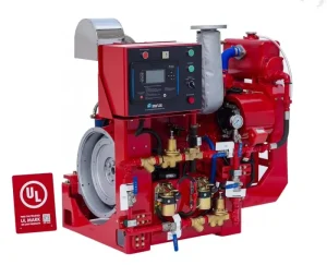Diesel Fire Fighting Water Pump Set with Ductile Cast Iron Casing Bronze Impeller Techtop Engine