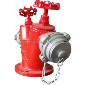 Double Head Fire Fighting Hydrant Valve DN100 65-16K-65 Firefighting Equipment Accessory