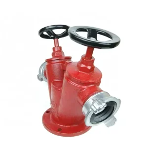 Double Outlet Valve 2 Way Fire Hydrant for Firefighting Equipment Accessory