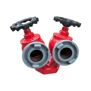 Double-valve Double-outlet Indoor Fire Hydrant Above-ground Steel Welded Low Pressure Fire Pump Connection Box Tube Connector