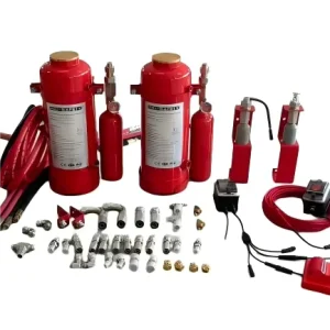 Dry Powder Vehicle Fire Suppression Systems VFSS Model 20LBS 30LBS Stainless Steel Cylinder Mining Construction
