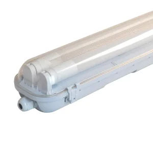 Dual 18W IP65 LED Tri Proof Light 0.6m Emergency Waterproof Lighting for Double Tube Warehouses