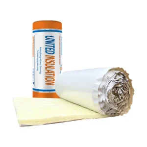 Duct Wrap Building Roofing White Polypropylene Fiberglass Insulation Glass Wool Roll