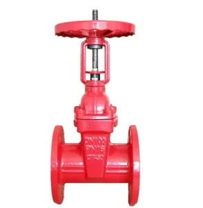 Ductile Iron Gate Valve DN50 DN600 PN16 Flanged End Resilient Seat for Water Pipeline System Firefighting Equipment
