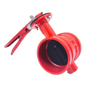 Ductile Iron Grooved Manual Butterfly Valve Tamper Switch Signal for Water Fire Fighting System