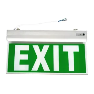 Durable Acrylic Board Firefighting Light Rechargeable LED Indoor Emergency Exit Sign for Door Supermarket