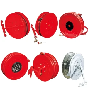 Durable PVC Fire Hose Reel 30m Manual Fixed Type Black Color High Pressure 19mm Firefighting Equipment Accessory