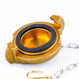 Durable Yellow Brass Firefighting Reducer Blind End Cap Chain Connected Coupling Protection Blanking Plug Sprinkler Accessory SH