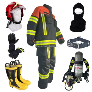 EN 469 Firefighter Suit Factory Price NOMEX Flame Retardant Aramid Firefighting Kevlar Fireman Uniform OEM Fire Items