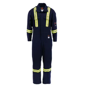 EN11612 Fire Fighter Suit Blue Fireman Customized Jacket Yellow Flame Retardant Uniform Oilfield Coveralls