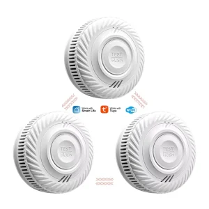 EN14604 Certification Tuya WiFi Detector Fire Alarm System Smoke Sensor Smart Life APP Automation Smart Smoke Detector