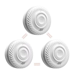 EN14604 RF433 868 Wireless 10 Years Sealed Lithium Battery Powered Fire Alarm Interlinked Smoke Detectors