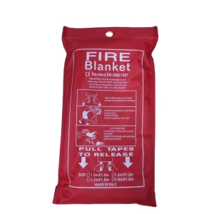 EN1869 Fire Blanket Welding Soft Blanket Rolls Flexible Anti Fire Fiberglass Red Bag Fire Fighitng Blanket 1meter 2meter