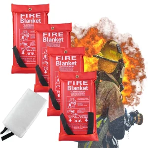 EN1869 Flame Retardant Fire Blanket 0.46mm Thick 430g/m2 Fiberglass for Fireproof Purposes