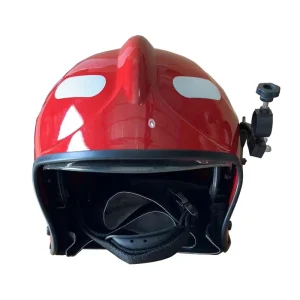 EN443 European Style Firefighting Helmet with Berserk Aramid Waterproof Shawl & Dual Face Shields