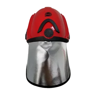 EN443 SOLAS 74 Certified Fire Rescue Helmet Neck Protection Aluminum Alloy Easy Installation Model TP helmet for Airport
