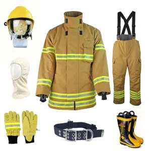 EN469 Certified Firefighter Suits Made of Nomex IIIA Fabric Fireman Uniform Safety Clothing
