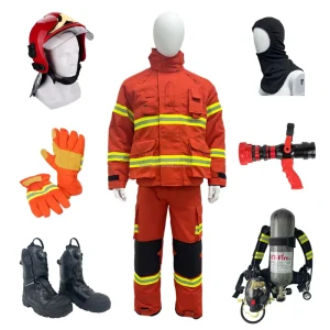 EN469 Firefighter Suit Malaysian BOMBA NOMEX IIIA Fireman Jacket Pants Fire Fighting Equipment Helmet Gloves Hood Boots SCBA