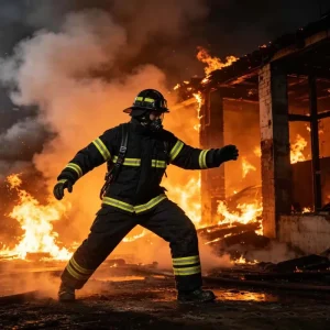 EN469 New Style 100% Aramid 4 Layers Fire Fighting Jacket for Firefighter