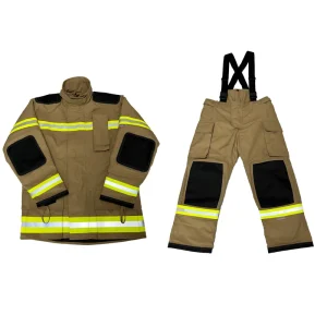 EN469 Standards Aramid Emergency Rescue Fire Fighting Suit 4-Layer FR Turnout Gear Reflective Tape Firefighter NO.ONE NO-FFS01 2