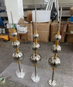ESE Lightning Protection Rod Grounding Manufacturer Air Terminal Lightning Arrester ESE Lightning Rod for Buildings