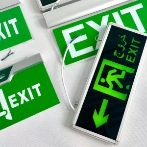 EXIT Escape Sign Emergency Sign Light Luz De Emergencia Fire Emergency Lighting LED Indicator Light for Customizer