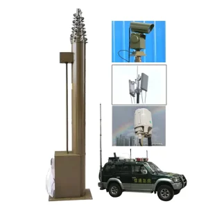 Electric lifting mast lightning rod portable lifting lightning rod vehicle mounted lifting telescopic rod