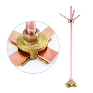 Electrical Equipment Pure Copper Lightning Rod Brass Lighting Rods Franklin Lightning Rod