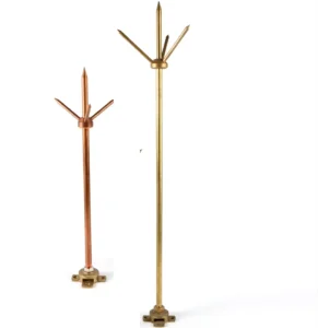 Electrical Equipment Supplies Franklin Lightning Rod Lightning Arrester for Building Roof Lightning Protection Earthing