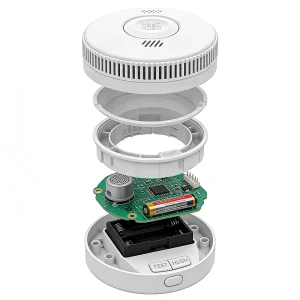 Electronic Engineering Development Custom Solution Fire Alarm Standalone Smoke Alarm with LED Indicator Silence Button