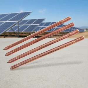 Electroplating Factory Supply 2m 3m 4m 5m 6m Copper Grounding Rod for Earthing copper Clad Steel Earth Ground Rod Earth Rod