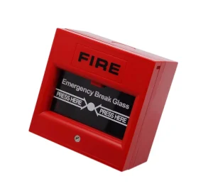 Emergency Break Glass Fire Alarm Pull Station Fire Red Alarm Break Glass