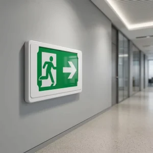 Emergency Evacuation Guide Light LED Exit Sign Light IP30 Rated 3W Green/Red LED Indoor Outdoor Building